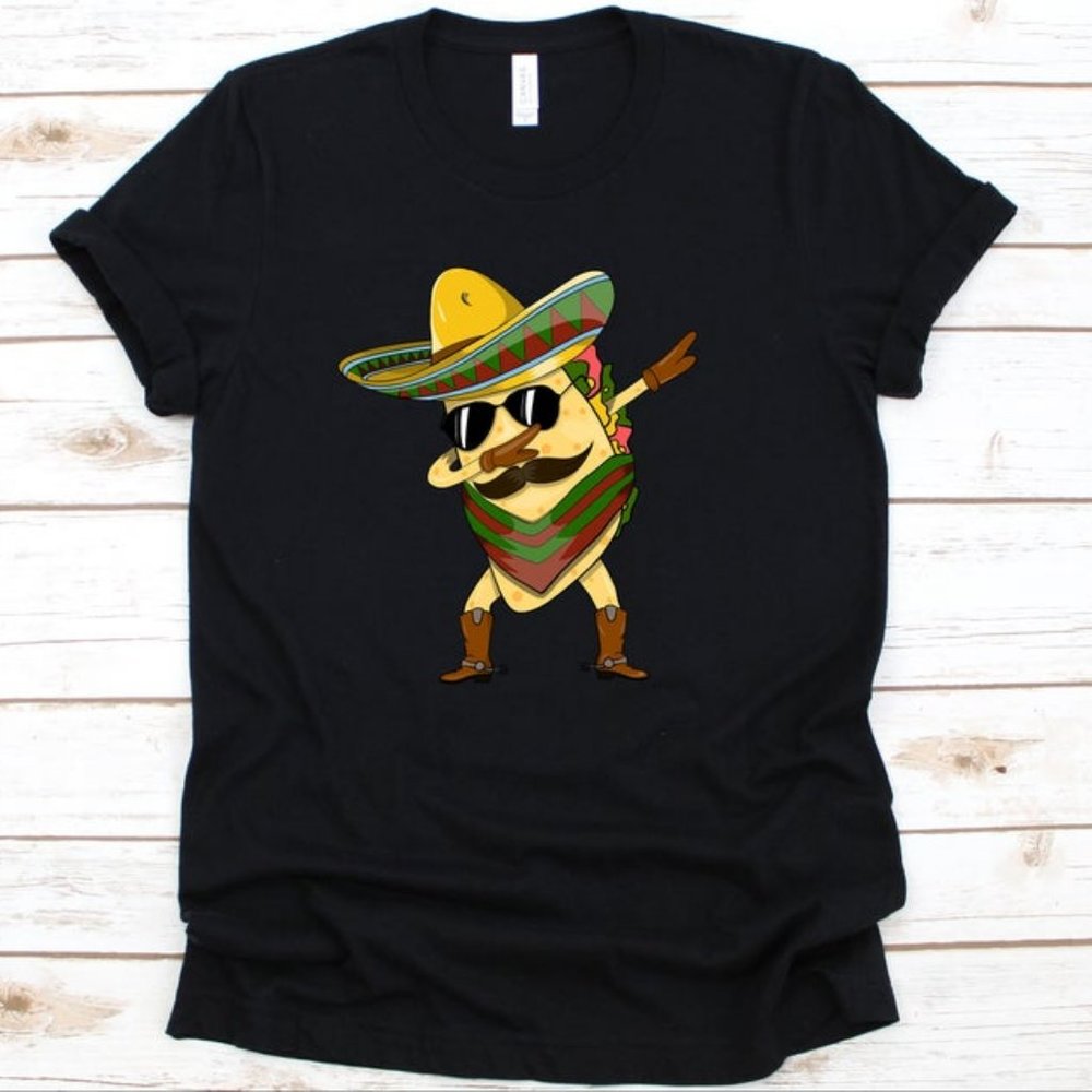 Dabbing Taco Tshirt, Mexican Shirt, Taco Lovers